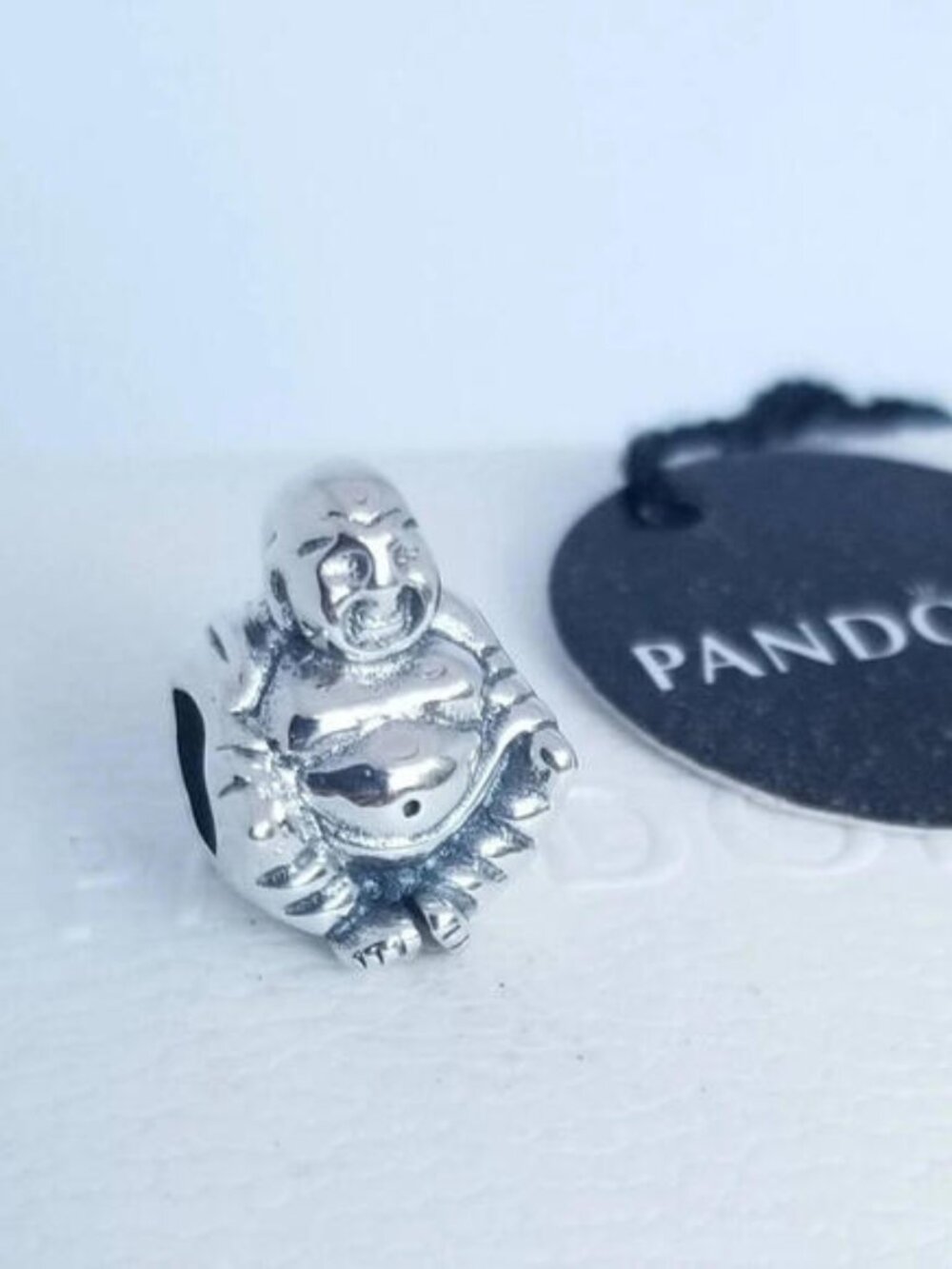 AUTHENTIC PANDORA SMILING BUDDHA SILVER CHARM